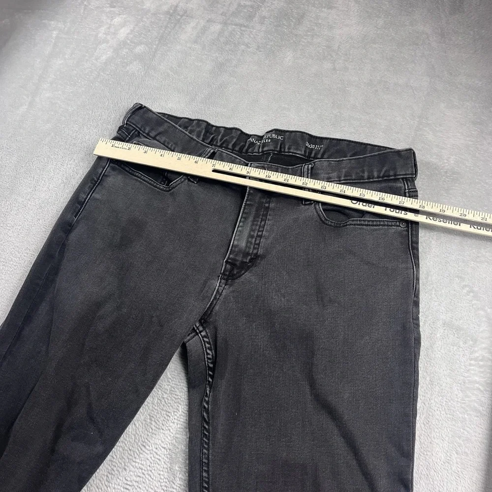 Banana Republic Traveler Jean 34x28* Slim Fit Mens Denim Pants Black‎